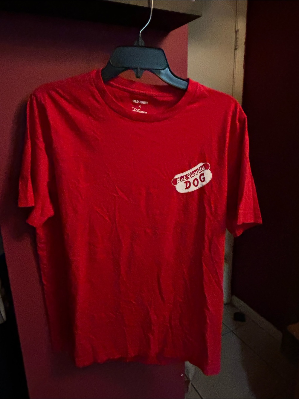 Old Navy x Disney Red 'Hot Diggity Dog' Graphic Tee